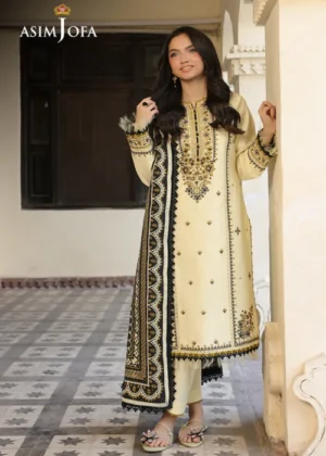 Asim Jofa AJUBF-17 EMBROIDERED DOBBY 3 PCS