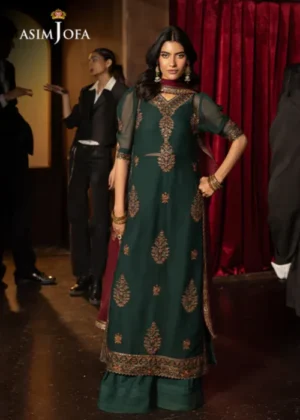 Asim Jofa AJLFF-02 Embroidered Chiffon 3 Pcs