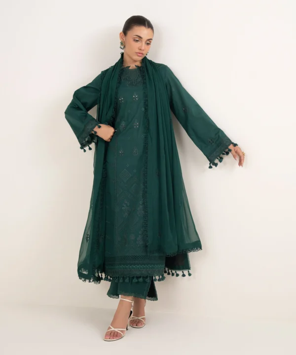 Saphire - Embroidered Textured Lawn Suit