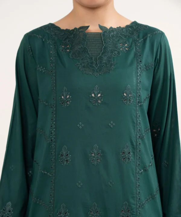 Saphire - Embroidered Textured Lawn Suit - Image 3