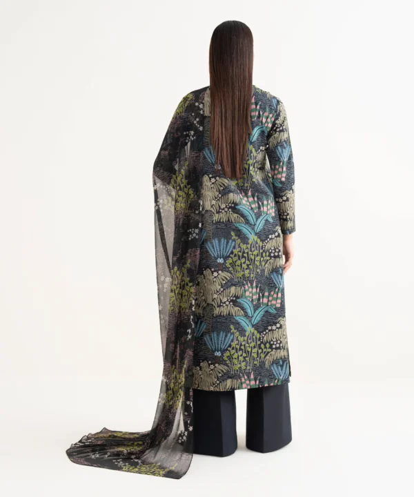 Saphire -  3 Piece - Embroidered Lawn Suit - Image 3