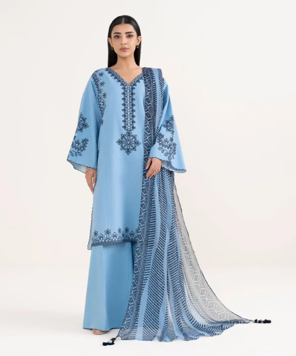 Saphire - Embroidered Dobby Suit - Image 3