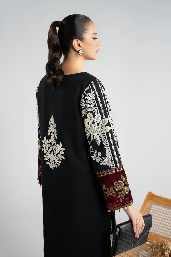 Maria-B Embroidered Cotton Dobby Suit - Image 2