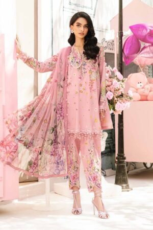Maria-B  Embroidered Lawn Suit | MPT-2603-B
